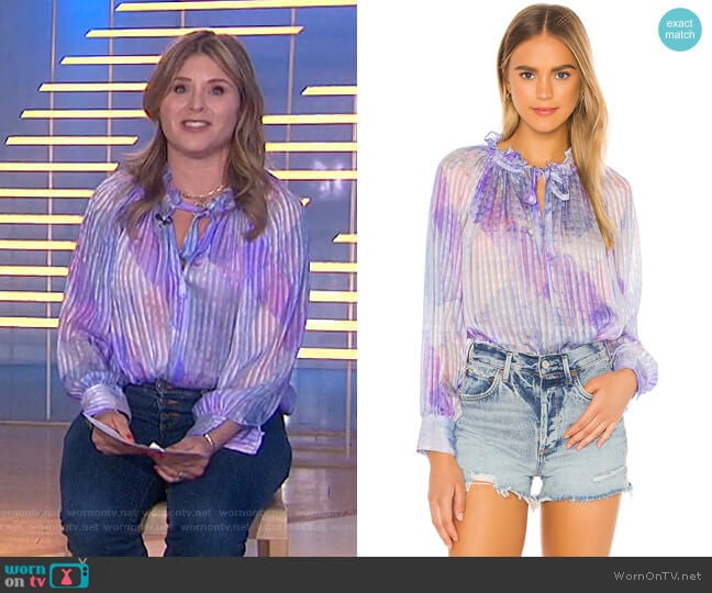 Love Shack Fancy Willow Top worn by Jenna Bush Hager on Today