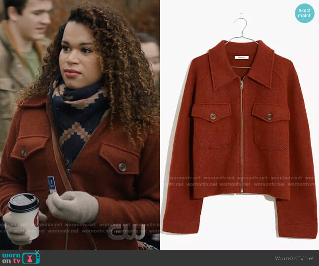 Madewell Johnsville Sweater Jacket worn by Josefina Reyes (Mareya Salazar) on Charmed