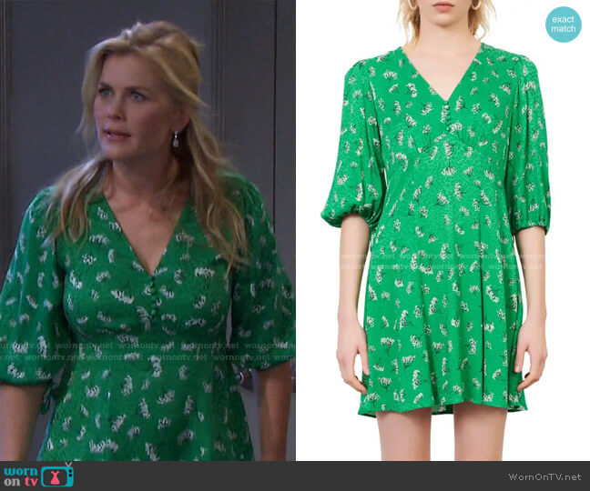 Maje Rizelle Dress worn by Sami Brady (Alison Sweeney) on Days of our Lives