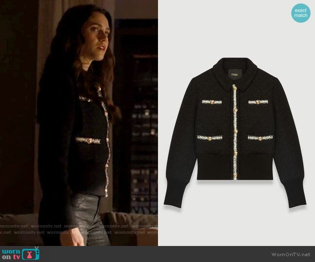 Maje Bloppy Jacket worn by Abigael Jameson-Caine (Poppy Drayton) on Charmed