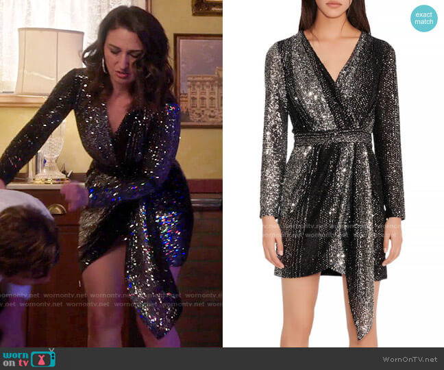 Maje Rileta Dress worn by Dawn Solano (Sara Bareilles) on Girls5eva
