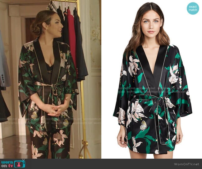 Morgan Lane Nia Robe worn by Fallon Carrington (Elizabeth Gillies) on Dynasty