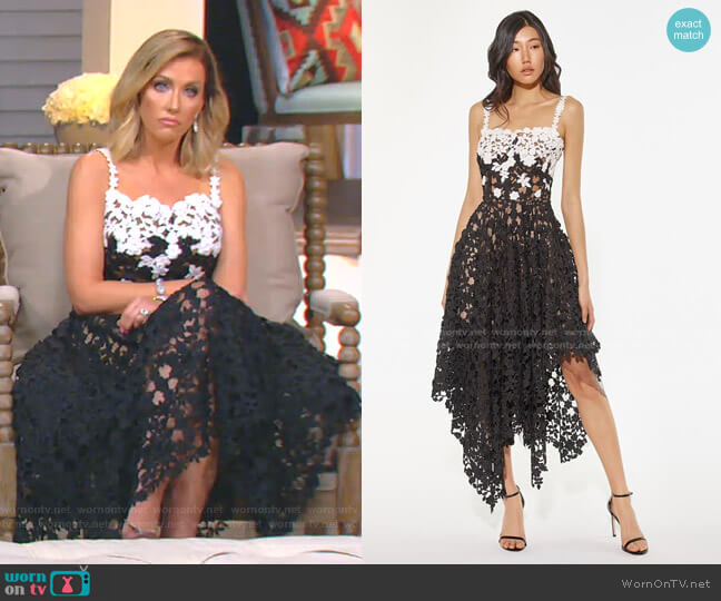Oscar de la Renta Lace Dress worn by Stephanie Hollman on The Real Housewives of Dallas