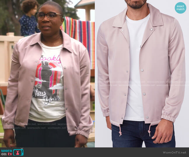Paige Santos Satin Jacket worn by Henrietta Wilson (Aisha Hinds) on 9-1-1
