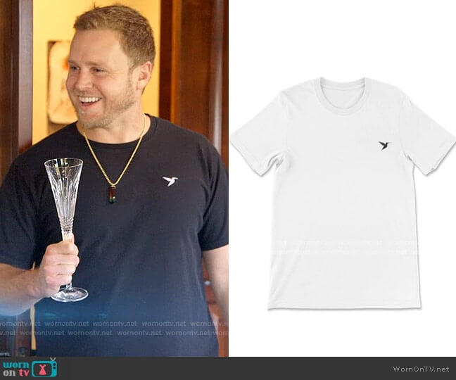 Pratt Daddy Hummingbird Embroidered Tee worn by Spencer Pratt (Spencer Pratt) on The Hills New Beginnings