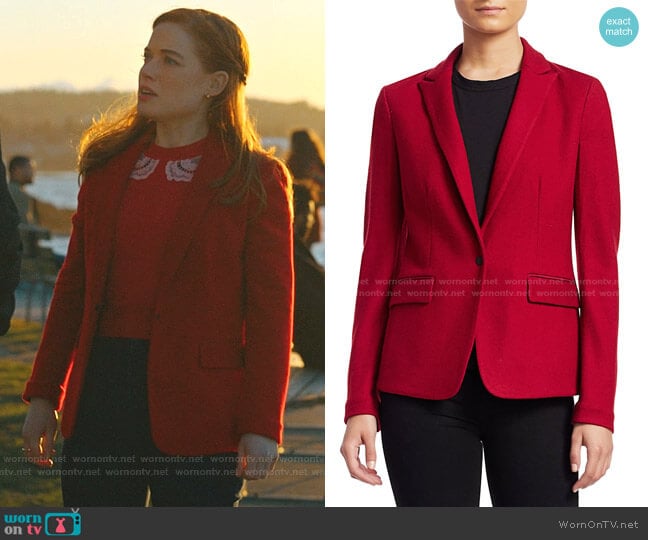 Rag & Bone Lexington Wool Blazer worn by Zoey Clarke (Jane Levy) on Zoeys Extraordinary Playlist
