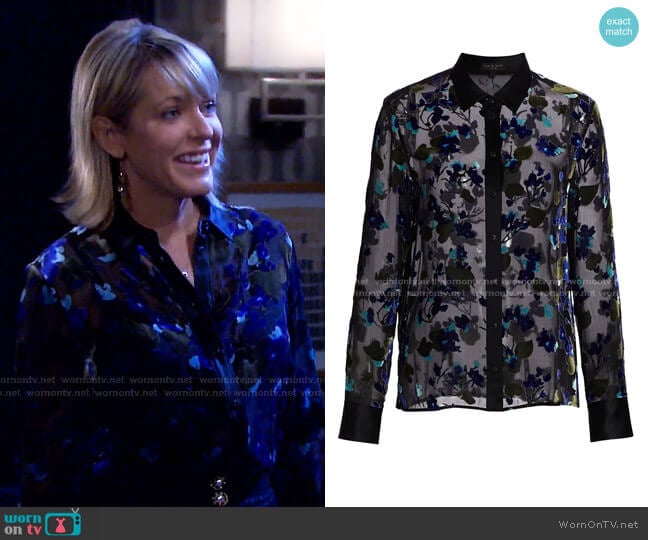 Rag & Bone Gigi Top worn by Nicole Walker (Arianne Zucker) on Days of our Lives