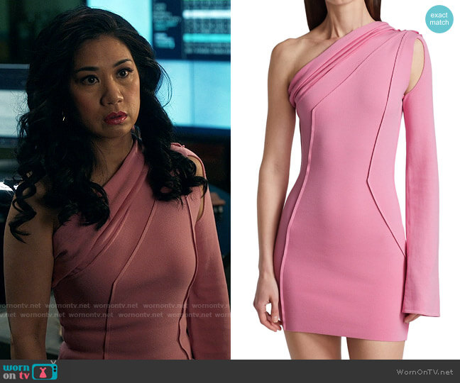 Rick Owens Athena Dress worn by Melody Bayani (Liza Lapira) on The Equalizer