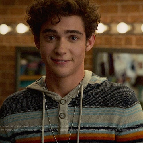 Ricky’s striped hoodie on High School Musical The Musical The Series