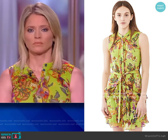 Saloni Tilly Ruffle-B Dress worn by Sara Haines on The View