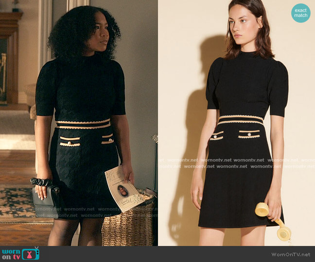 Sandro Meryle Dress worn by Delilah (Laya DeLeon Hayes) on The Equalizer