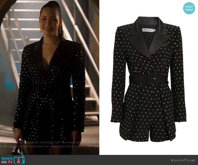 Self Portrait Diamante Blazer Romper worn by Macy Vaughn (Madeleine Mantock) on Charmed