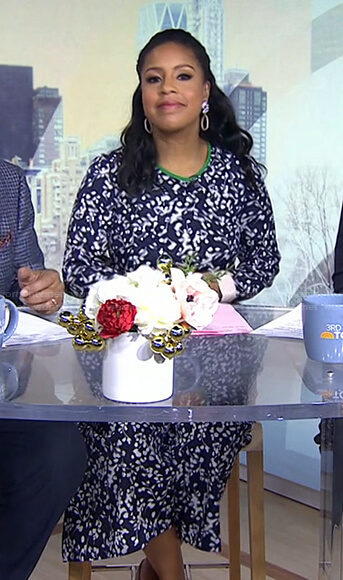 Sheinelle’s floral cropped jumpsuit on Today