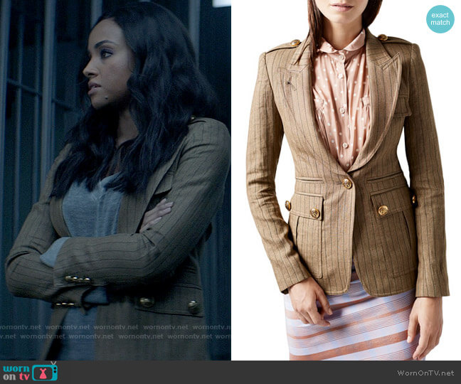 Smythe Peaked Lapel Blazer w/ Cargo Pocket worn by Sophie Moore (Meagan Tandy) on Batwoman