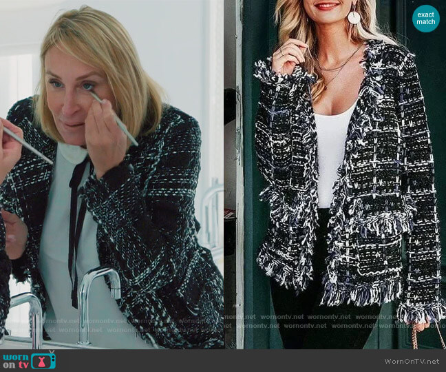 Sonja Kelsey Cardigan Jacket worn by Sonja Morgan on The Real Housewives of New York City
