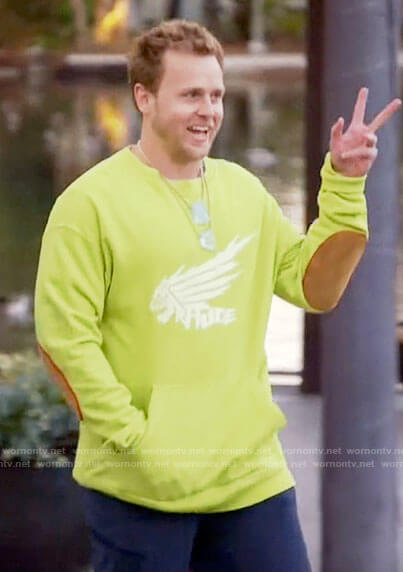 Spencer’s lime green sweatshirt on The Hills New Beginnings