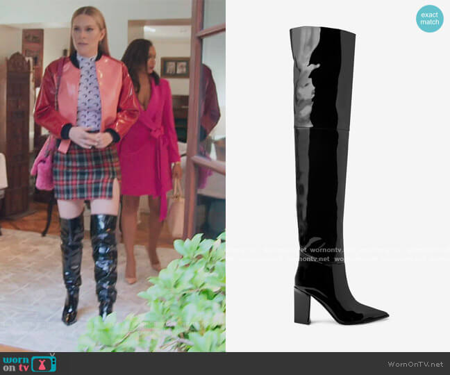 Tamara Mellon Pillar Boots worn by Leah McSweeney on The Real Housewives of New York City