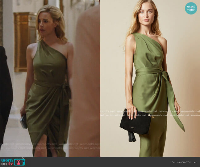 Ted Baker Gabie Dress worn by Kelly Anne Van Awken (Molly Burnett) on Queen of the South