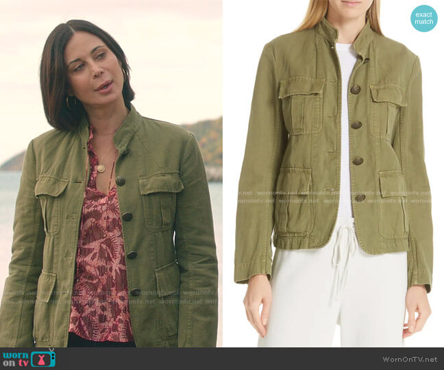 Nili Lotan Cambre Jacket worn by Cassandra Nightingale (Catherine Bell) on Good Witch