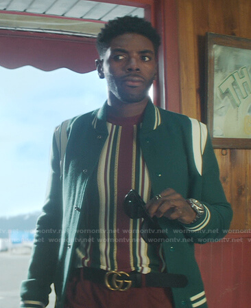 Tom Swift’s green bomber jacket on Nancy Drew