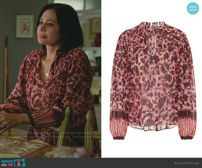 Ulla Johnson Yulia Blouse worn by Cassandra Nightingale (Catherine Bell) on Good Witch
