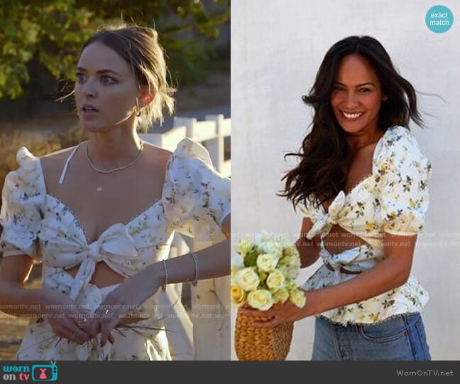 V. Chapman Geneva Top worn by Kaitlynn Carter (Kaitlynn Carter) on The Hills New Beginnings