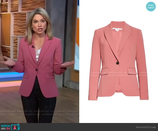 Veronica Beard Cutaway Dickey Jacket worn by Amy Robach on Good Morning America
