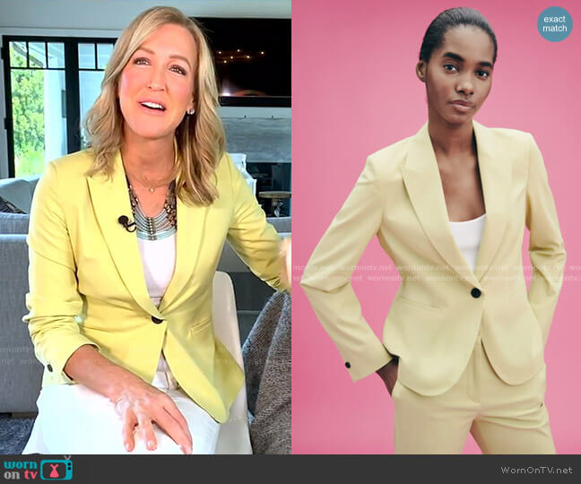 Zara Basic Blazer worn by Lara Spencer on Good Morning America