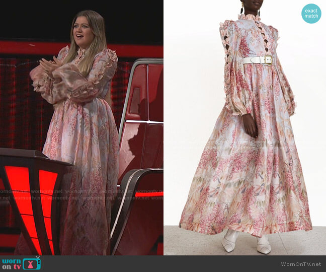 Zimmermann Botanica Butterfly Gown worn by Kelly Clarkson on The Voice