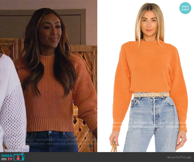 525 Mia Cropped Sweater worn by Tayshia Adams on The Bachelorette