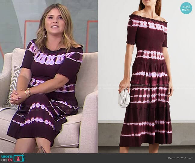 Altuzarra Ayaka Dress worn by Jenna Bush Hager on Today
