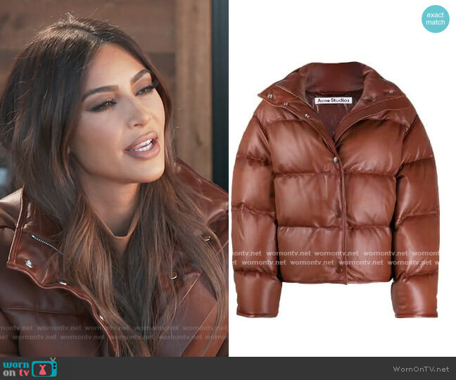 Acne Studios Down Jacket worn by Kim Kardashian on Keeping Up with the Kardashians
