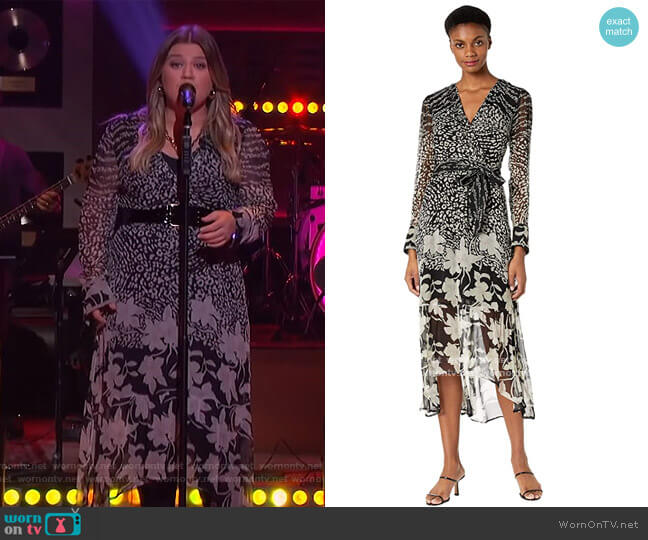 All Saints Florence Tempo Dress worn by Kelly Clarkson on The Kelly Clarkson Show