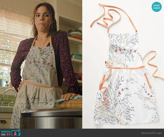 Printemps Apron from Anthropologie worn by Isabel Salazar (Ana Ortiz) on Love Victor