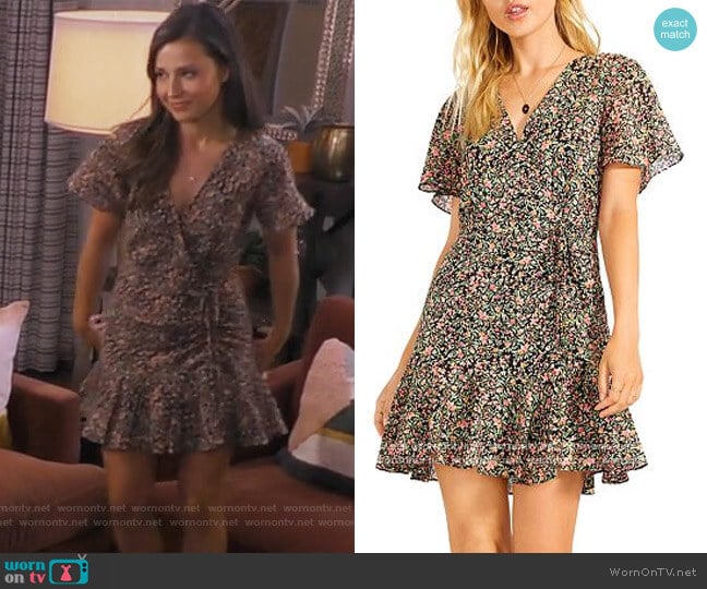 BB Dakota by Steve Madden Counting Petals Cotton Mini Dress worn by Katie Thurston on The Bachelorette
