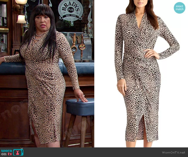 RACHEL Rachel Roy Bret Jersey Dress worn by Paulina Price (Jackée Harry) on Days of our Lives