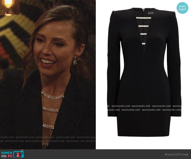 David Koma Crystal-Embellished Mini Dress worn by Katie Thurston on The Bachelorette