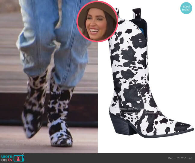 Dingo Live a Little Genuine Calf Hair Western Boot