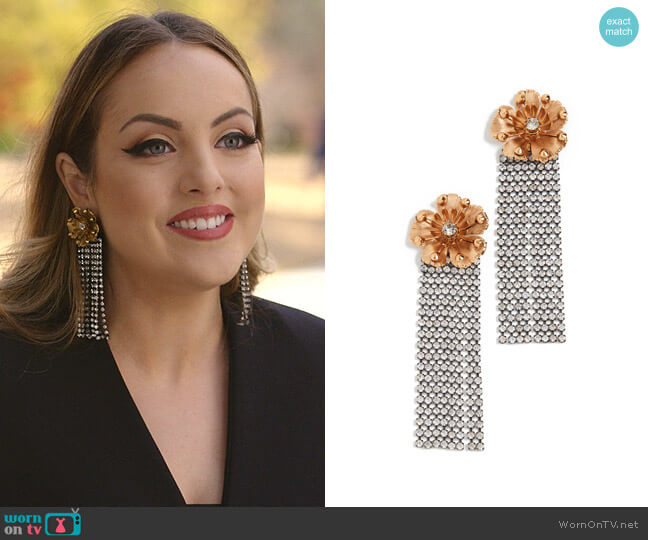 Elizabeth Cole Juliette Earrings worn by Fallon Carrington (Elizabeth Gillies) on Dynasty
