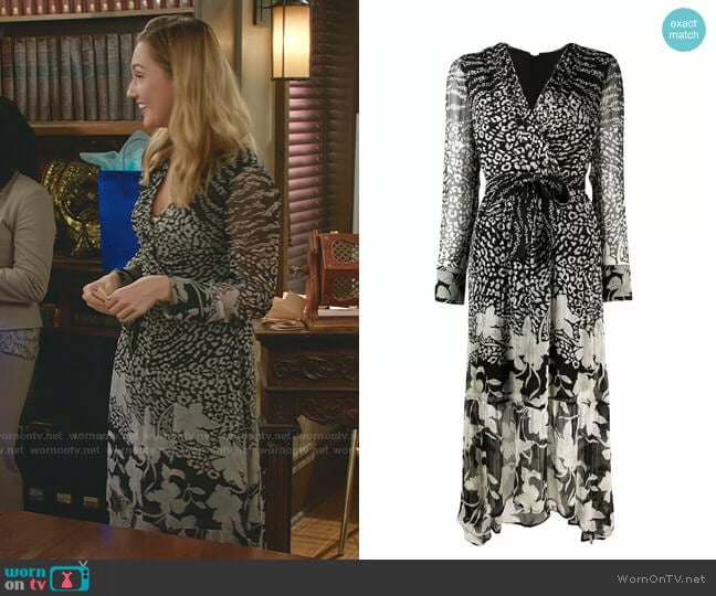 All Saints Florence Tempo Dress worn by Joy Harper (Katherine Barrell) on Good Witch