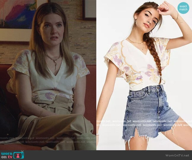 Free People Arielle Top worn by Sutton (Meghann Fahy) on The Bold Type
