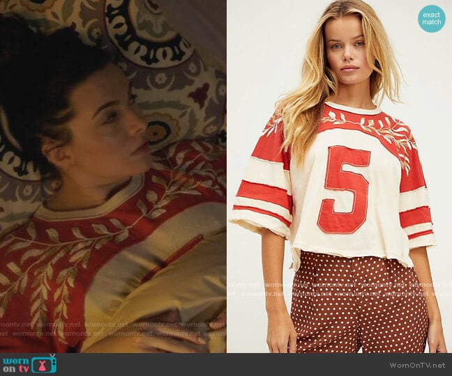 Free People High Five T-Shirt worn by Jane Sloan (Katie Stevens) on The Bold Type