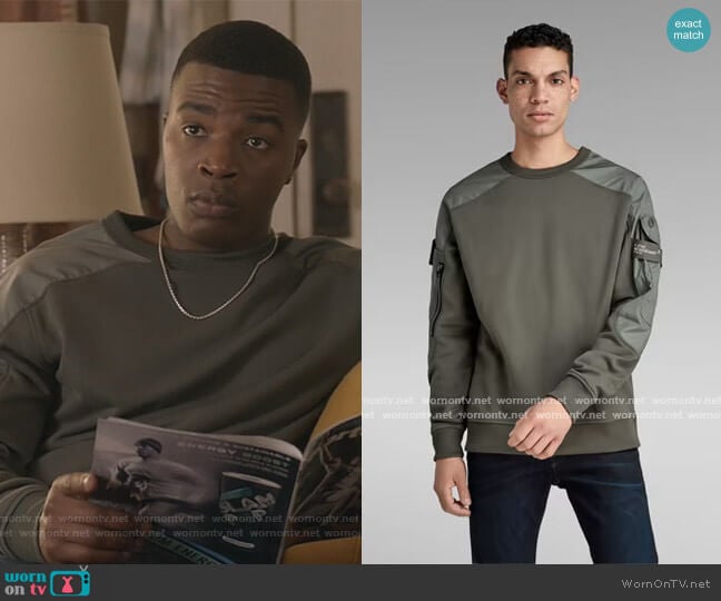 G-Star Raw Container Sweater worn by Spencer James (Daniel Ezra) on All American