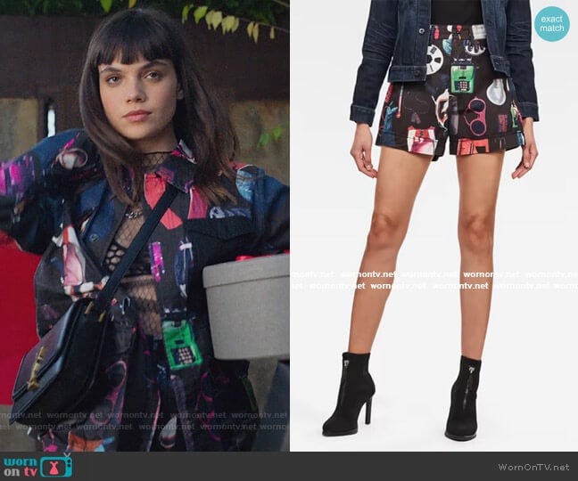 G-Star Raw Revynn Boyfriend Shorts worn by Mencia Blanco (Martina Cariddi) on Elite