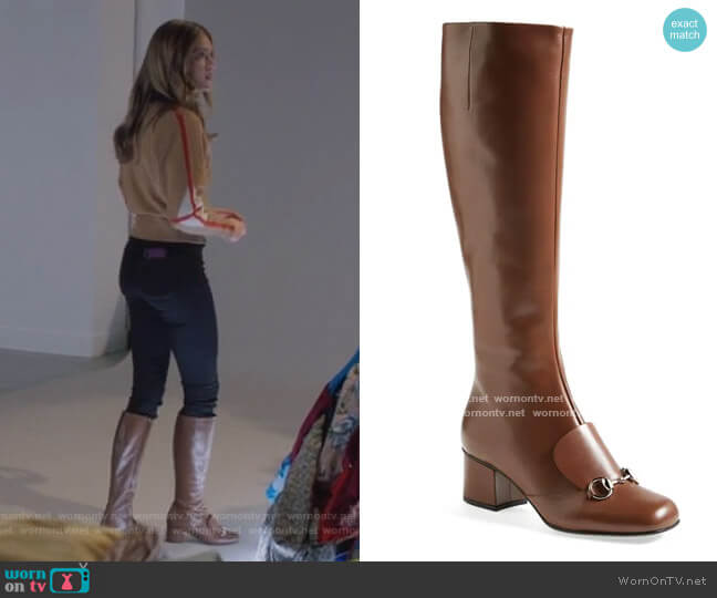 Gucci Lillian Horsebit Knee High Boot worn by Sutton (Meghann Fahy) on The Bold Type