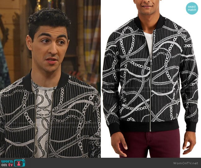 INC International Concepts Link Jacket worn by Parker Preston (Trevor Tordjman) on Bunkd