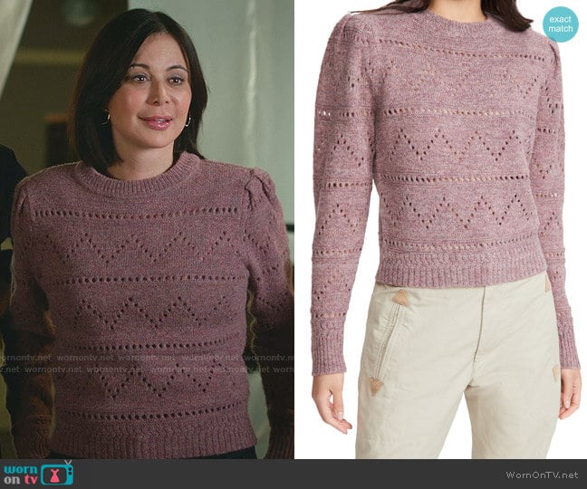 Isabel Marant Etoie Norma Pullover worn by Cassandra Nightingale (Catherine Bell) on Good Witch