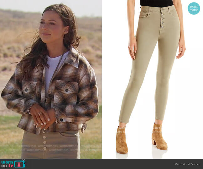 J Brand Lillie High Rise Cropped Skinny Jeans worn by Katie Thurston on The Bachelorette
