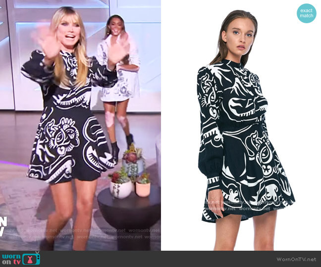 Jonny Cota Puff Sleeve Mini Dress