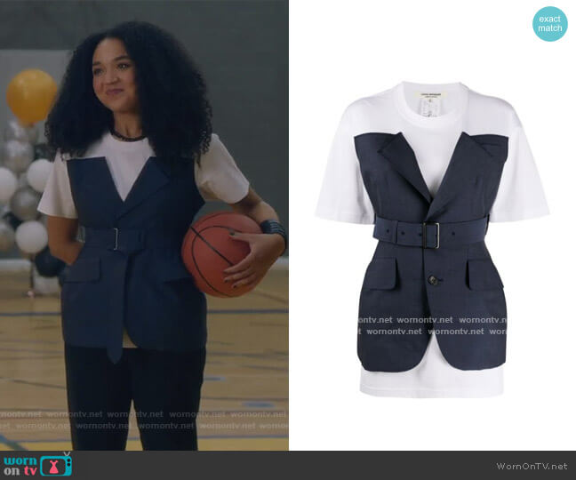 Junya Watanabe Layered Utility Belted T-shirt worn by Kat Edison (Aisha Dee) on The Bold Type